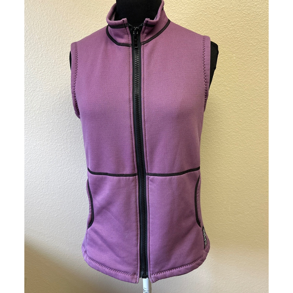 Melanzana Women’s Small Tall Wind Pro Fleece Lined Zip Vest Ski Shell Layer